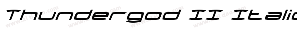 Thundergod II Italic字体转换
